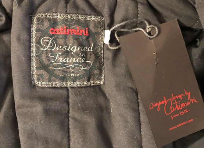 NEUF étiquette Catimini fille parka marron  manteau zippé capuche fourrure 12 mois lot SOP77 - photo numéro 4