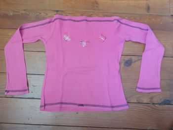 Sweet rose col bateau motif papillons