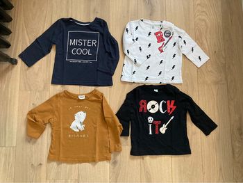 Lot 4 t shirts manches longues