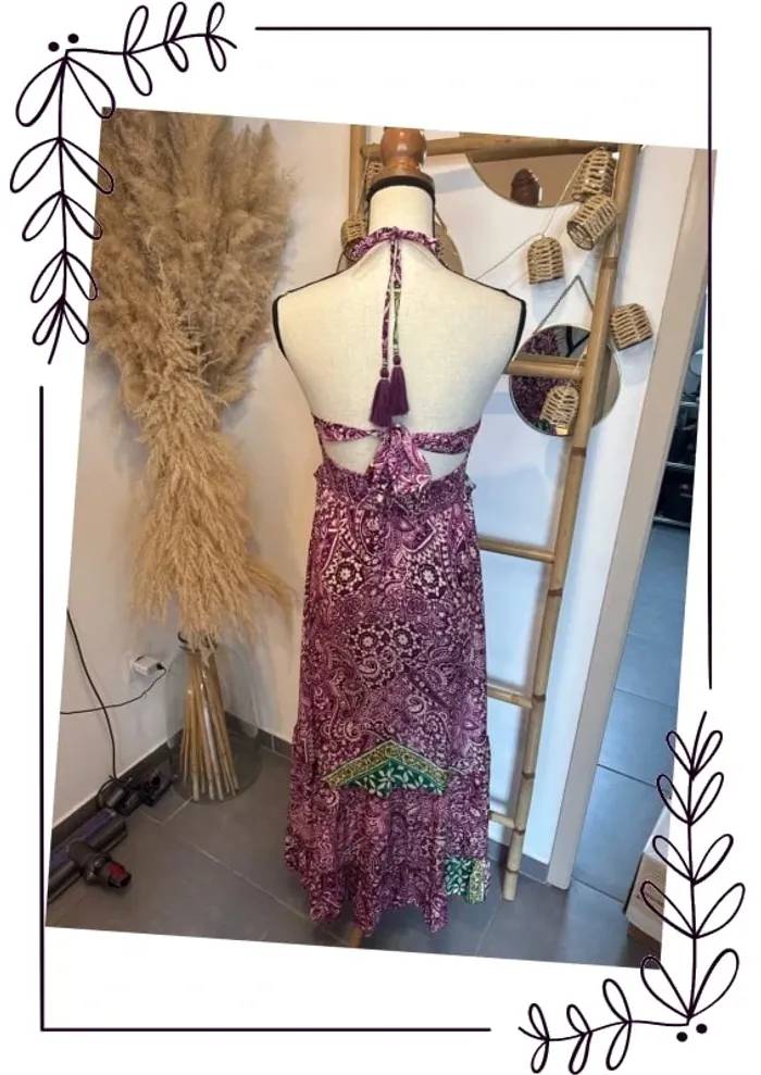 Robe longue chic fluide d’été fleuri - photo numéro 7