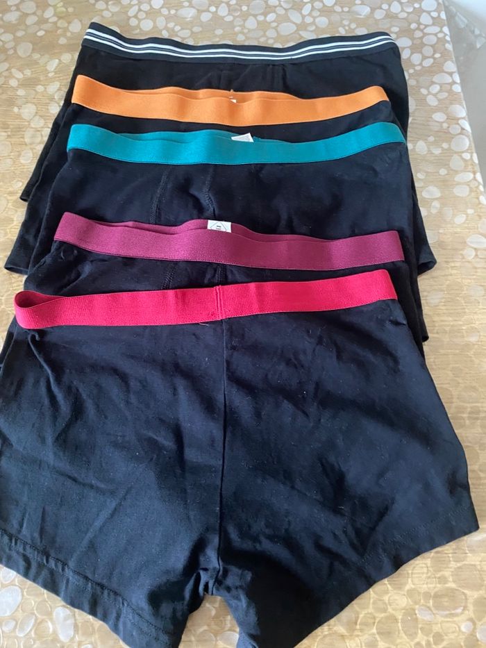 Lot de 5 caleçons en coton noir - photo numéro 5