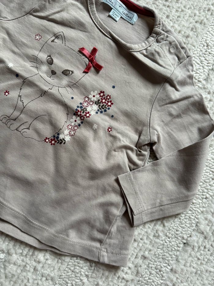 Teeshirt 12 mois Mes Petits Cailloux - photo numéro 2