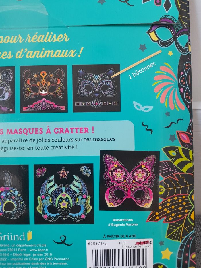 Loisirs créatifs : Mes créations Masques à gratter Neuf Grund - photo numéro 8