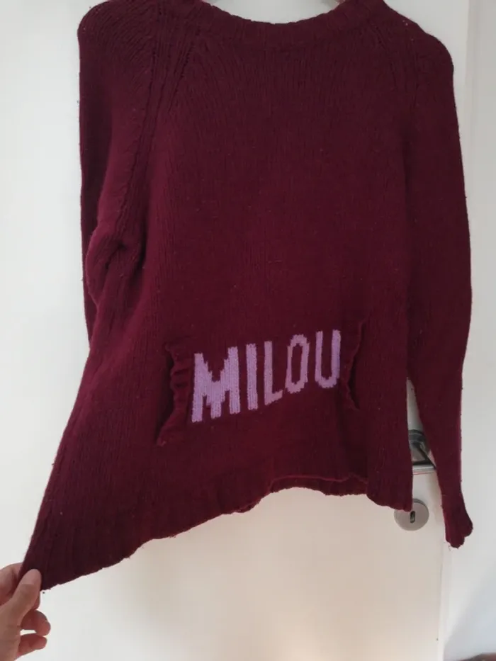 Pull laine tintin