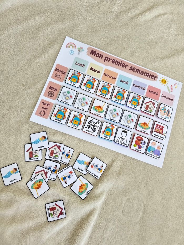 Semainier enfant - photo numéro 3