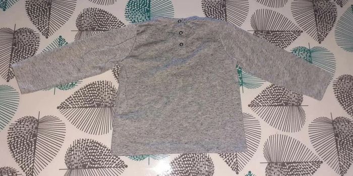 Tee-shirt manches longues vert baudet 18 mois - photo numéro 3