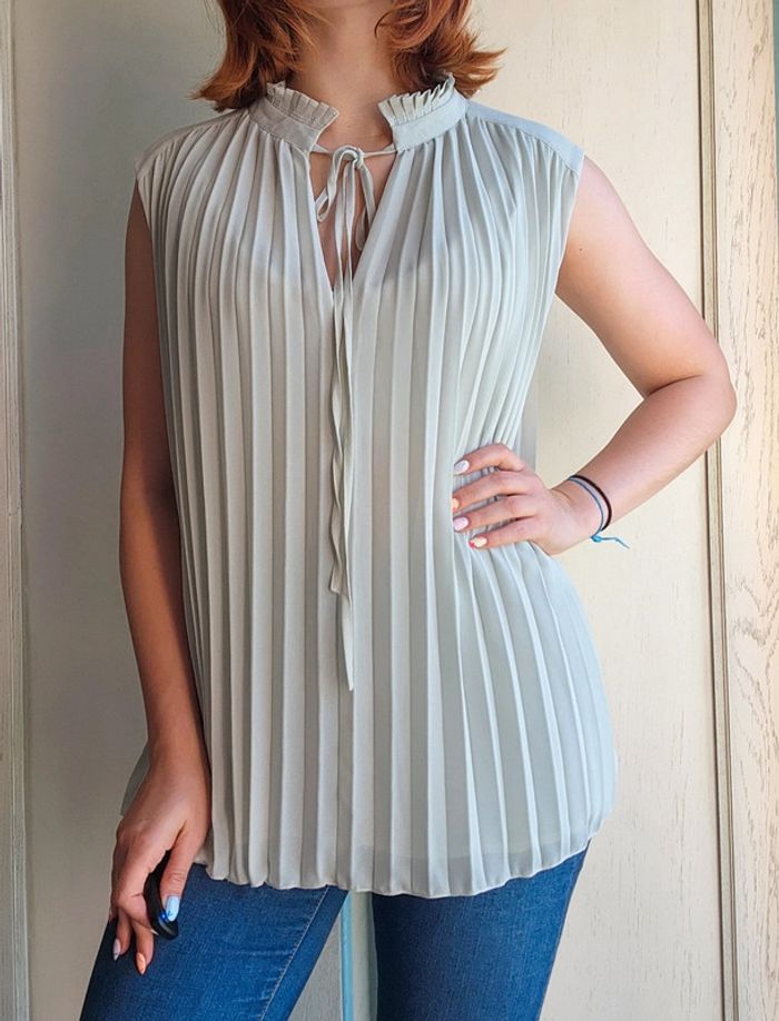 Haut blouse plissé loose H&M