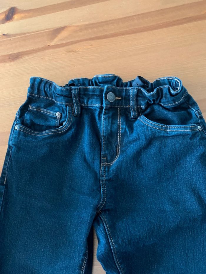 Jeans bleu C&A 15 ans comme neuf Ceinture élastique réglable - photo numéro 3