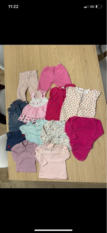 Lot vêtements taille 9mois