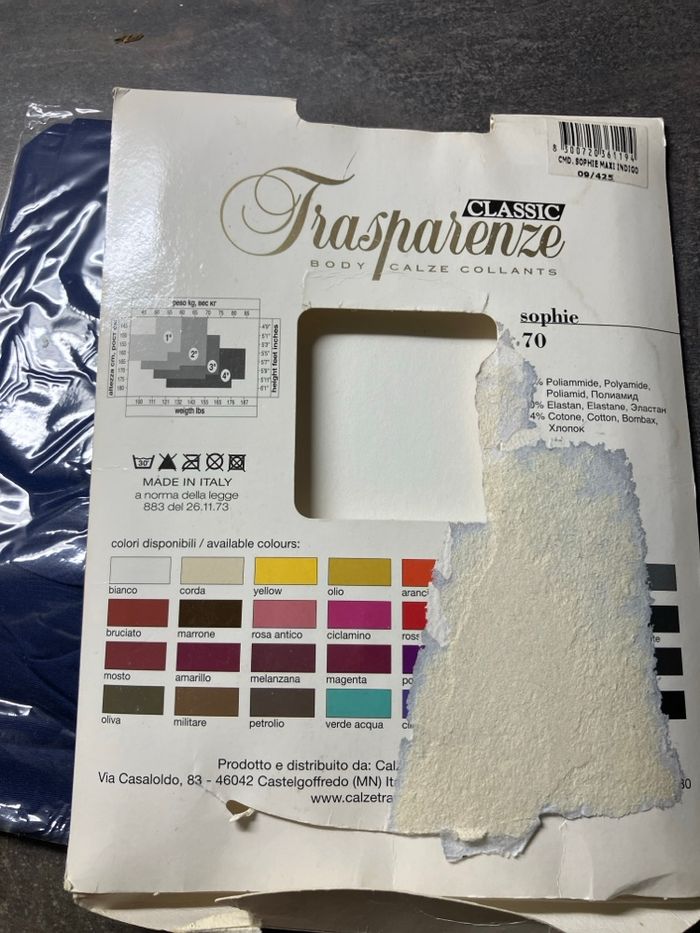 collant Trasparenze  sophie  maxi indigo - photo numéro 3