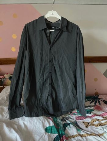 Chemise grise anthracite Celio