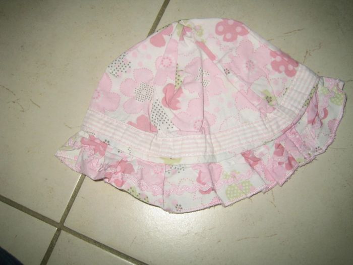 chapeau bob fille fleurs taille 45