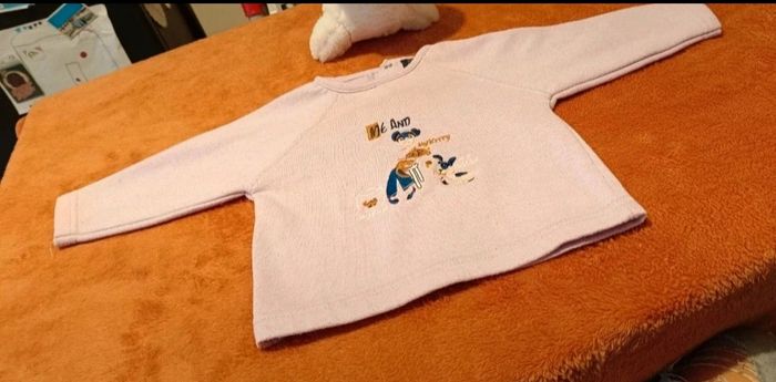 Ensemble Bébé 6 Mois (Haut + Bas) Chaud - King Bear Rose Pâle - photo numéro 6