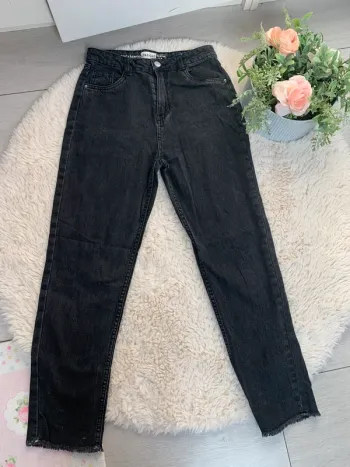 Jean noir droit fille 14ans