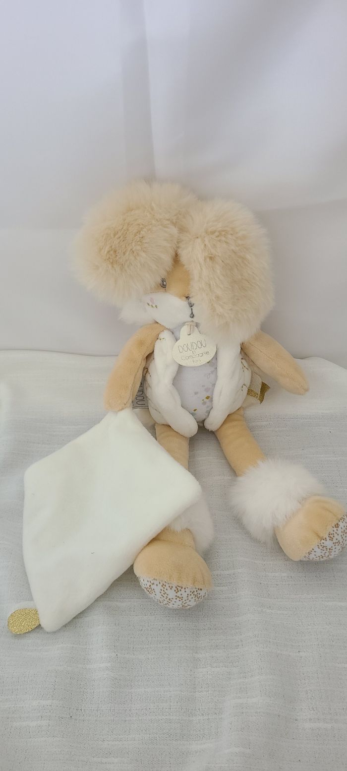 Lapin Sucre Blanc - Pantin doudou et compagnie - photo numéro 2