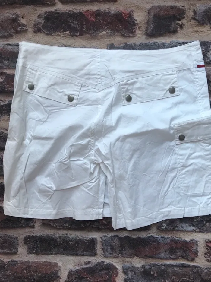 Jupe portefeuille short blanche - photo numéro 2