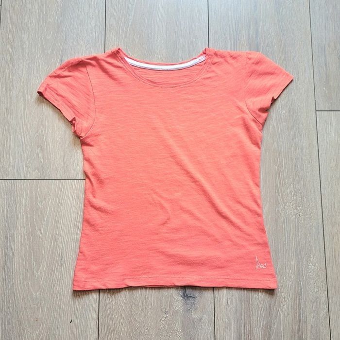 Maillot manche courte bleu nuit. Fille 8 ans. Marque Orchestra