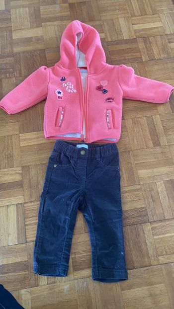 Manteau + pantalon bébé fille Lemon Beret