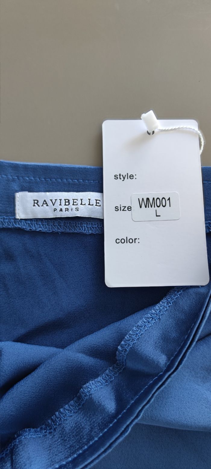 Robe d'été et de soirée marque Ravibelle Paris taille L couleur bleu pour femme - photo numéro 7