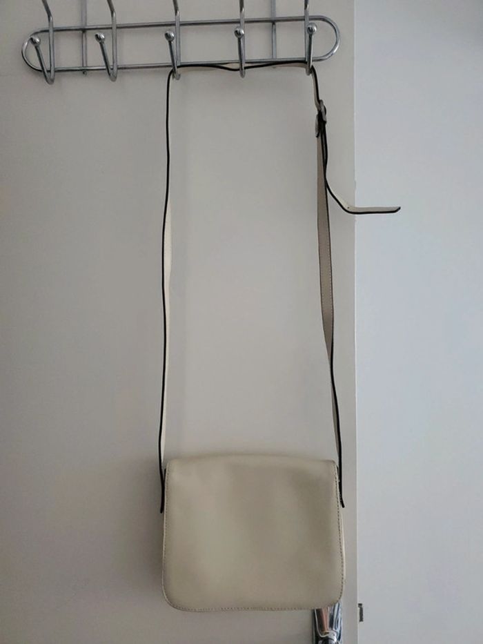 Sac à main bandoulière beige crème Muska Paris neuf - photo numéro 2