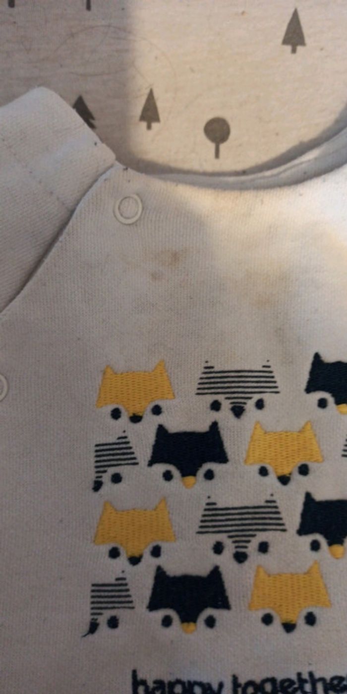 Pull blanc obaibi 12 mois - photo numéro 2