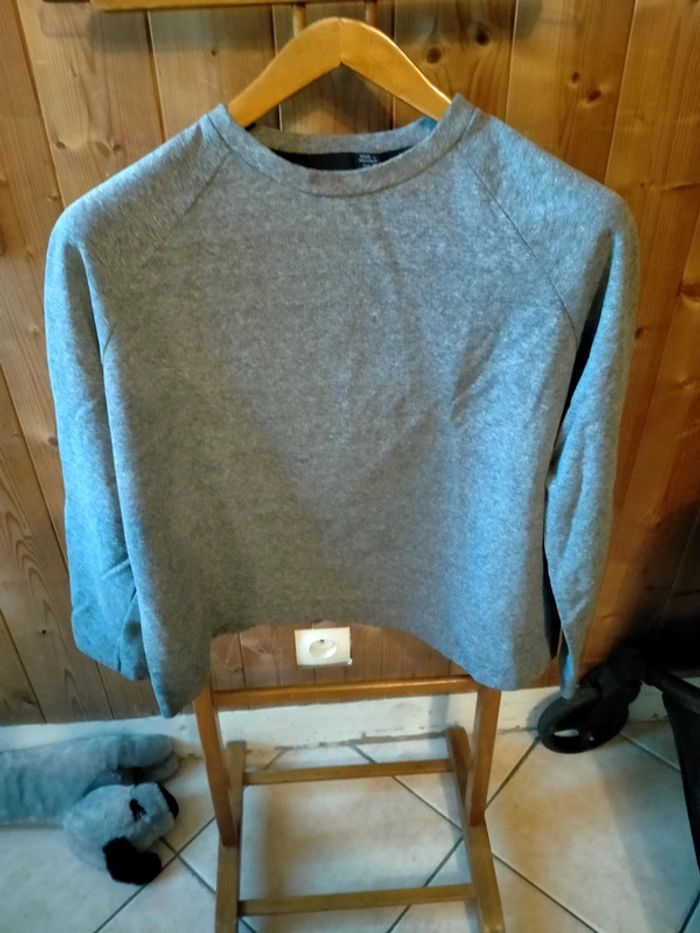 Sweat gris TRF by Zara Taille M - photo numéro 2