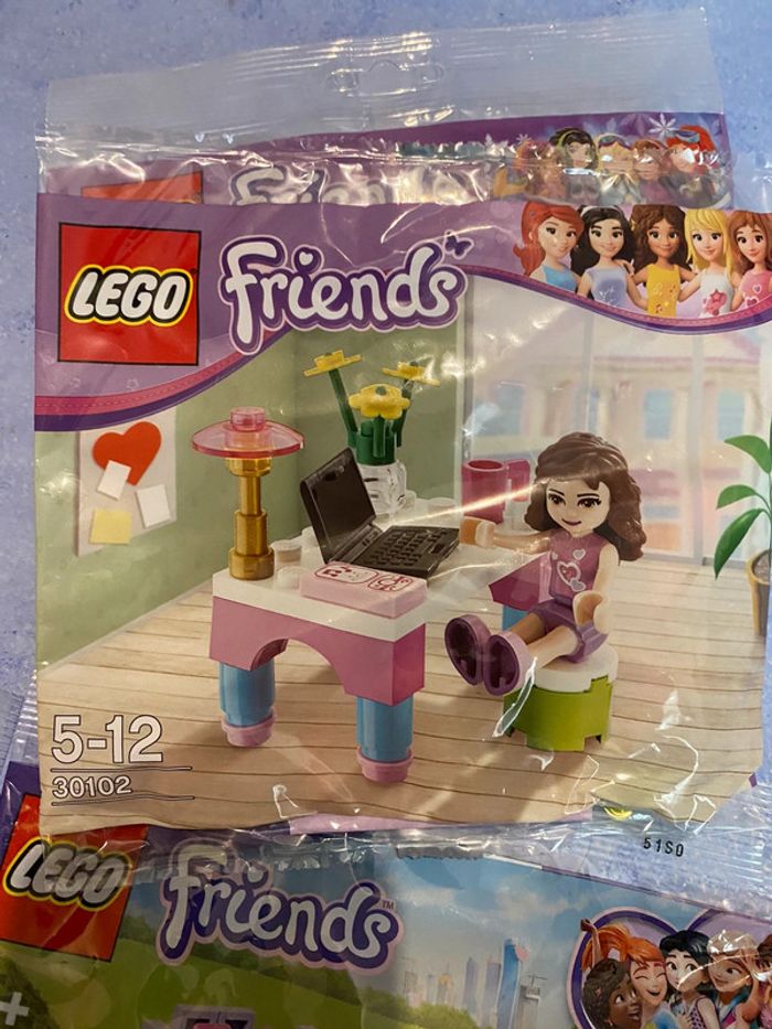 Lot de 3 sachets polybag lego Friends 30102 , 30400 et 30411 - photo numéro 3