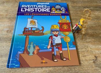 Livre avec figurine playmobil romain
