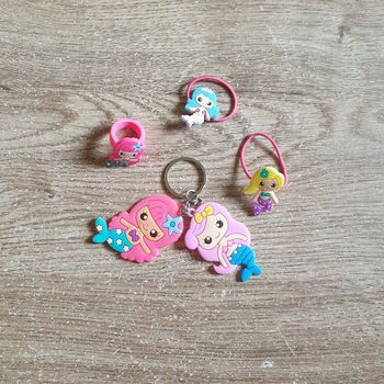 🏷 Lot accessoires cheveux bijoux porte clés Sirène #emyfleury_porteclés
