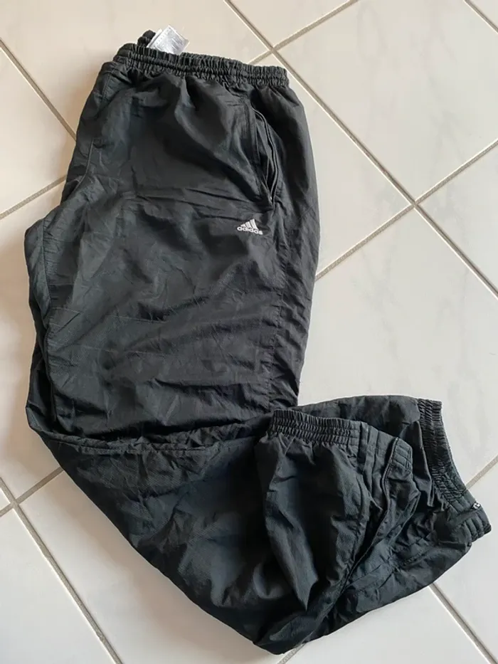 Pantalon trackpant Adidas Vintage – Noir – Taille XL – État impeccable