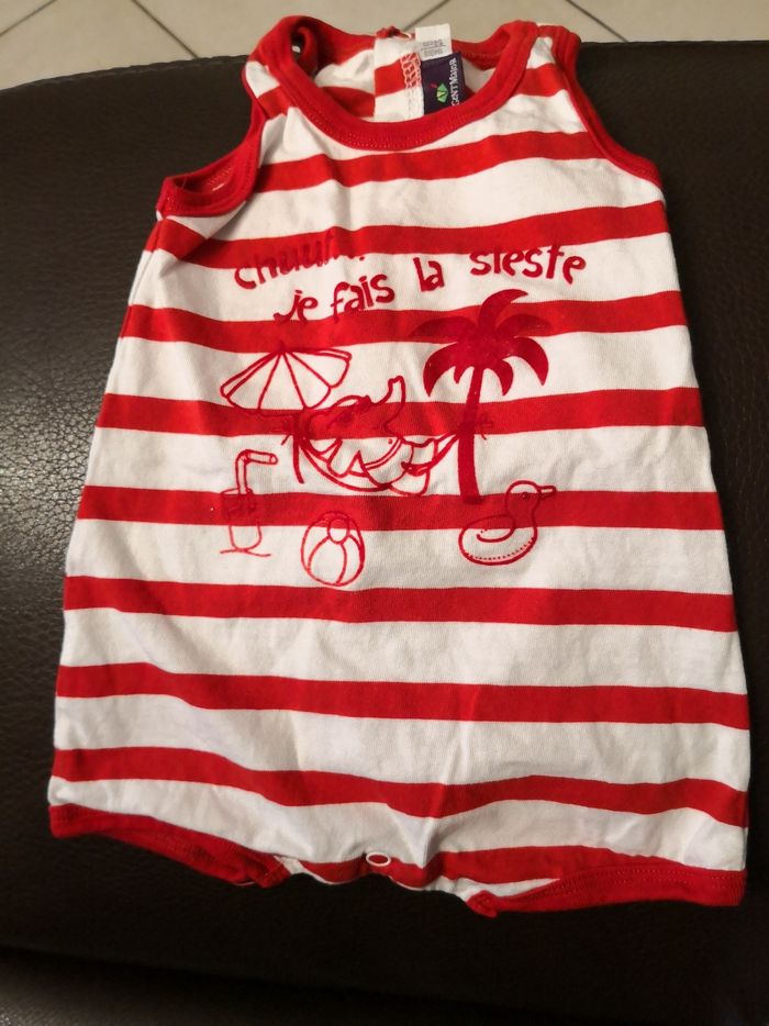 Body combi short 1 mois Sergent Major