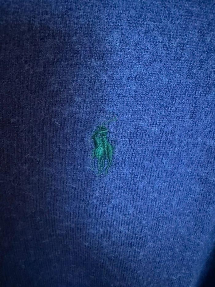 Pull en laine bouillie violet Ralph Lauren taille S - photo numéro 3