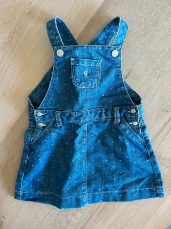 Robe salopette en jean