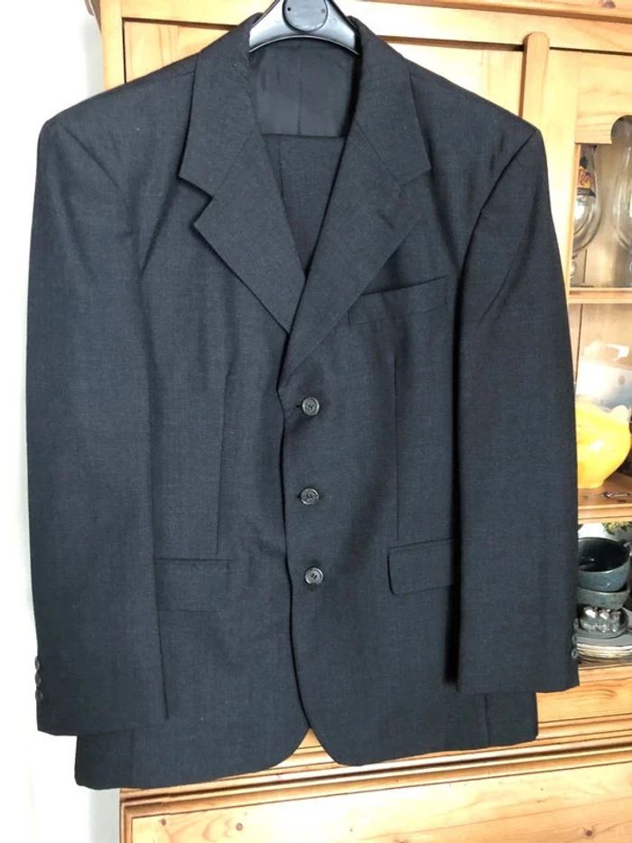 Costume gris Hiver Pantalon Veste Laine Neuf taille L