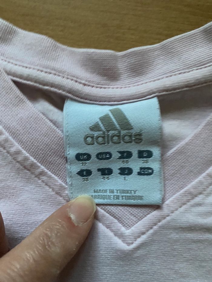 T-shirt rose Adidas Taille 40 - photo numéro 4
