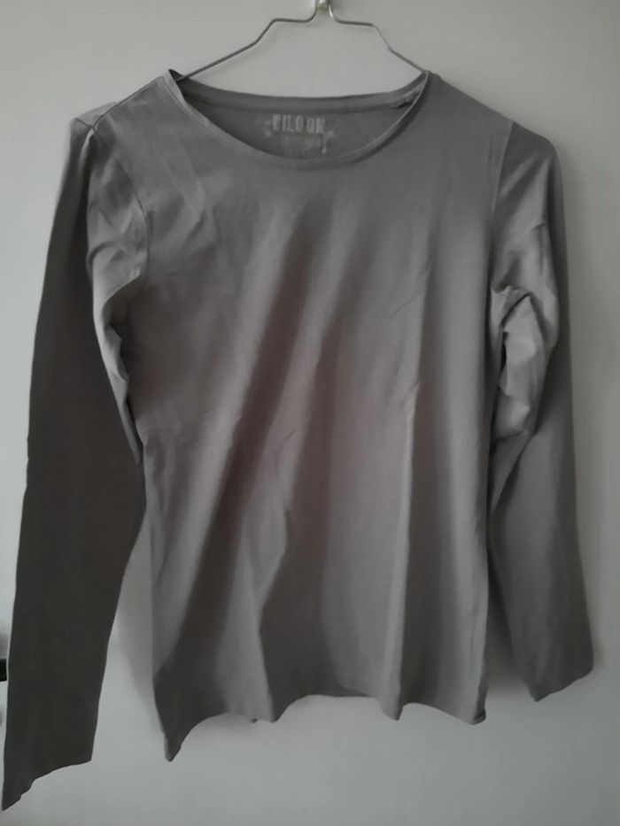 Haut manches longues gris - Taille 16 ans - photo numéro 2