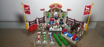 Piste d'obstacles playmobil 