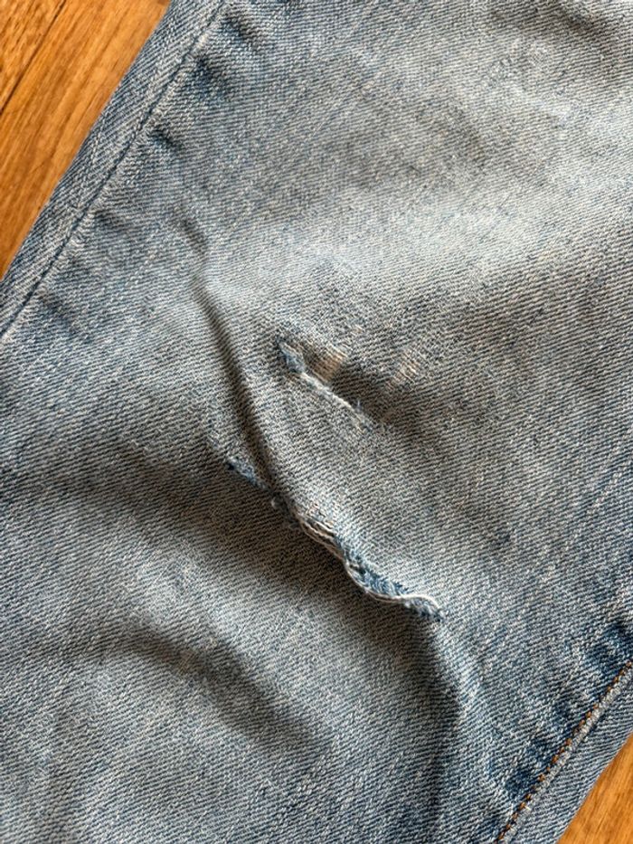 Jean femme Levi’s 515 bootcut évasé y2k 2000s bleu clair troué Mexique US rare taille 36/38 S/M - photo numéro 7