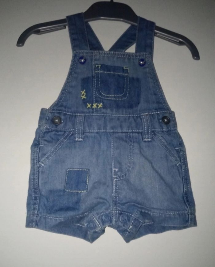 Salopette short grain de blé taille 3 mois