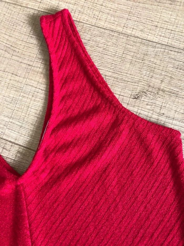 Haut rouge sans manches Mango taille M jamais porté - photo numéro 13