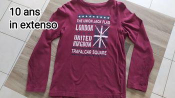 Tee-shirt manches longues 10 ans in extenso