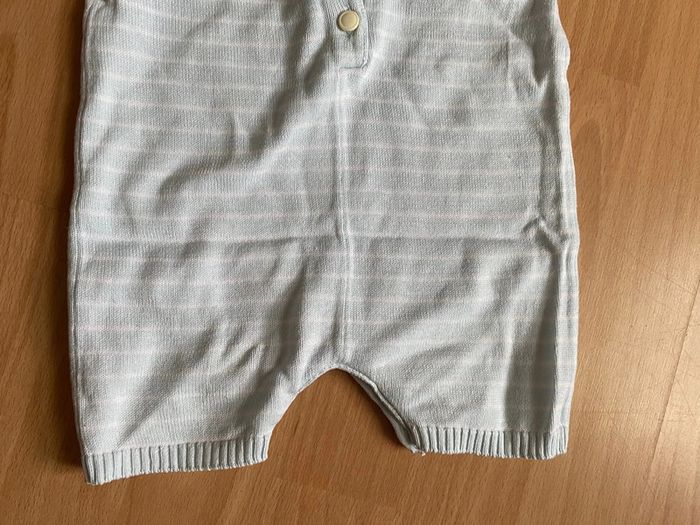 Belle combishort à rayures T. 9 mois/71 cm mixte TBE - photo numéro 9