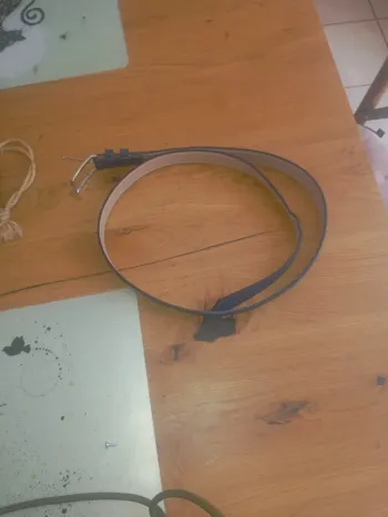 Ceinture en velours bleu
