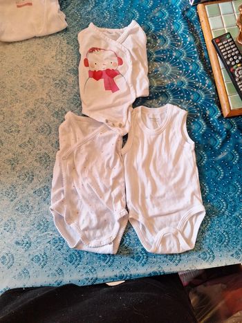 Lot bodies 3 mois 60 cm