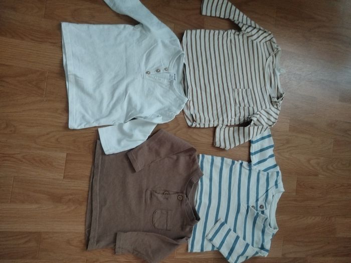 Lot de 4 Tee shirt Long manche