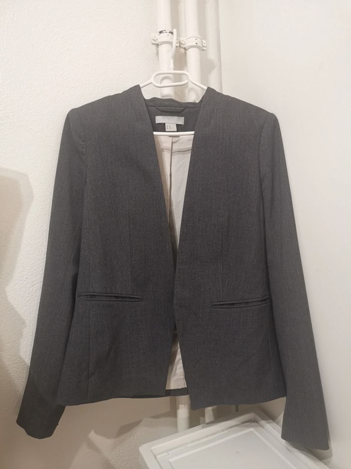 Blazer gris anthracite taille 40