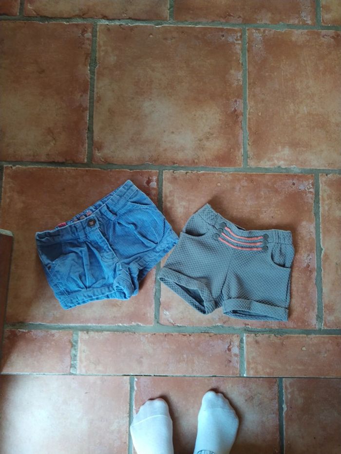 Lot de 2 shorts fille 3 ans