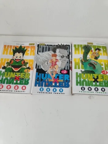Lot de 3 mangas hunter x hunter 1 a 3