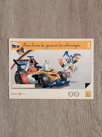 Mon livre de jeux et de coloriages - Renault F1 Team 2008