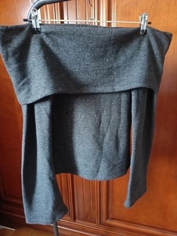 Pull gris épaules dénudées Vero Moda neuf M